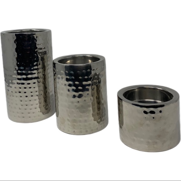Pillar Candle Holder Set of 3 - Picture 1 of 7